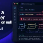 PHP debugging example tracing a method chain to find the null value causing a member function error.